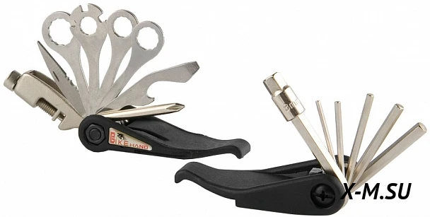 Набор ключей складной YC-280KE Bike Hand (15 ключей) Набор ключей складной YC-280KE Bike Hand (15 ключей)