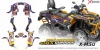 Наклейки на квадроцикл (комплект наклеек) для ATV STELS GUEPARD