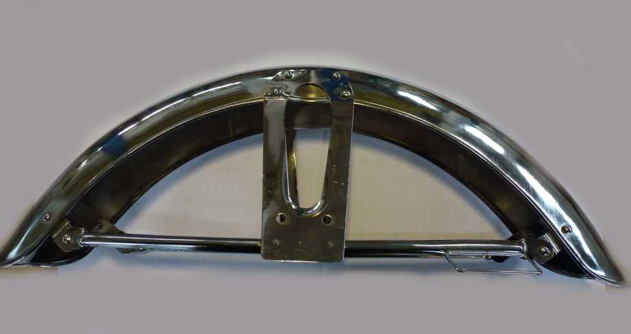 Крыло переднее DELTA, ALPHA хром