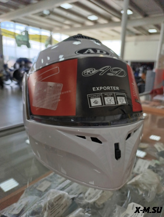 Шлем модуляр HETOSHI X-202 (светополоса,USB-кабель,встр.батарея) цв. Белый р. M