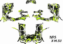 Наклейки №5 на Квадроцикл (комплект наклеек) AODES