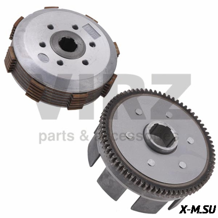 Сцепление в сборе 162FMJ, 163FML, 169FMM (CG150-200) (6 болтов, 6 дисков, 73T)