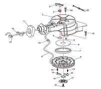 РУЧНОЙ СТАРТЕР 4-Х ТАКТНОГО ПЛМ HIDEA HDF5
