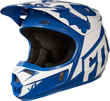 Мотошлем подростковый Fox V1 Race Youth Helmet Blue