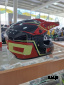 Шлем кроссовый HETOSHI UFD XD1-2 цв. Черно-бело-красный р. L 
