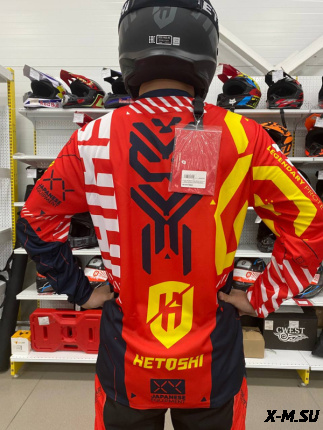 Джерси мотокросс HETOSHI TECHNO TYPE-1 цв, Красно-желто-черный р.S