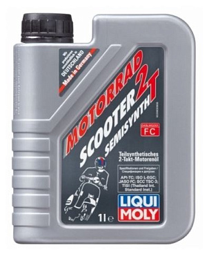 Масло LiquiMoly п/синт д/скутеров Motorrad Scooter 2T 1л