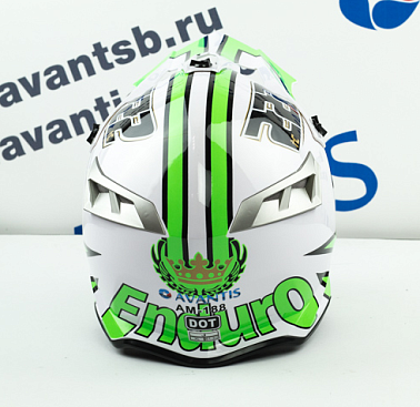 Шлем кроссовый Avantis Jackpot, Зеленый