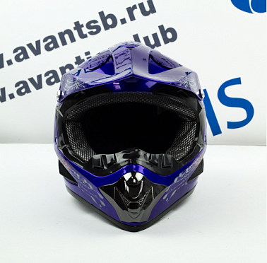 Шлем кроссовый Avantis Game 12, Синий