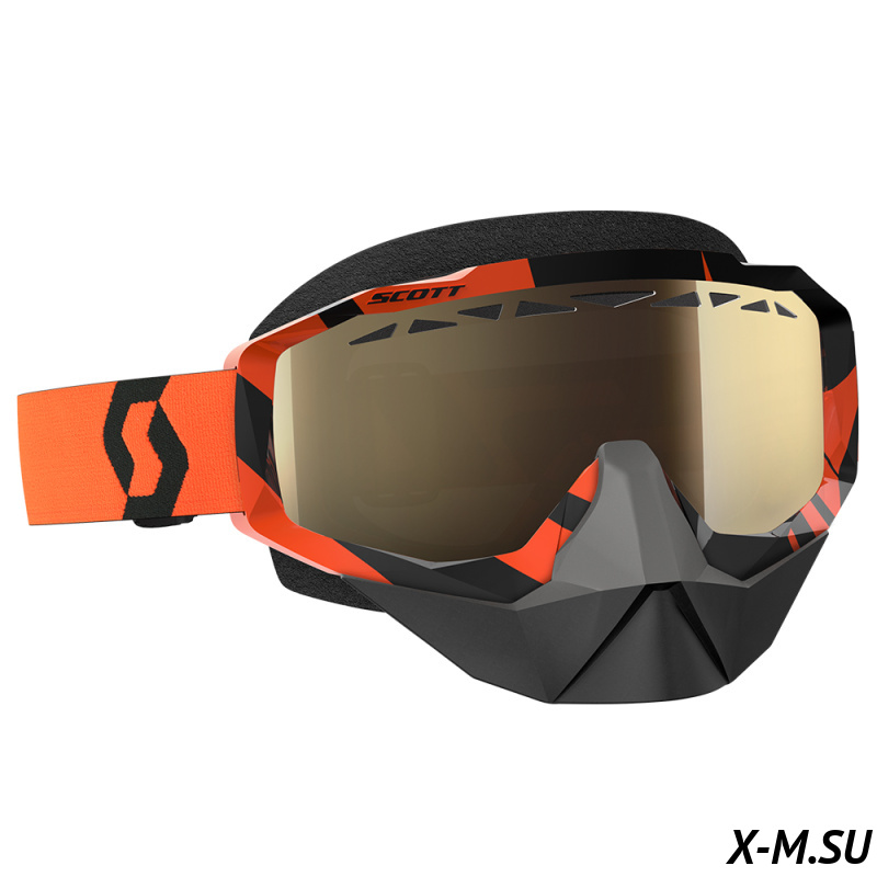 Очки HUSTLE SNOW CROSS black/orange amplifier re Очки HUSTLE SNOW CROSS black/orange amplifier re