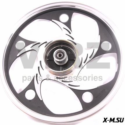 Диск колесный R17 задний 1.6-17 (литой) (барабан. 110мм) (5 дв. закруг. лучей); 