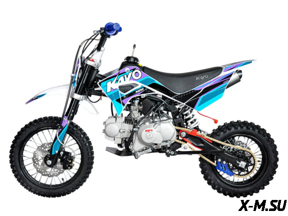 Питбайк KAYO MINI К125EM 14/12 (механ. сцепл., эл. стартер 2024г.)