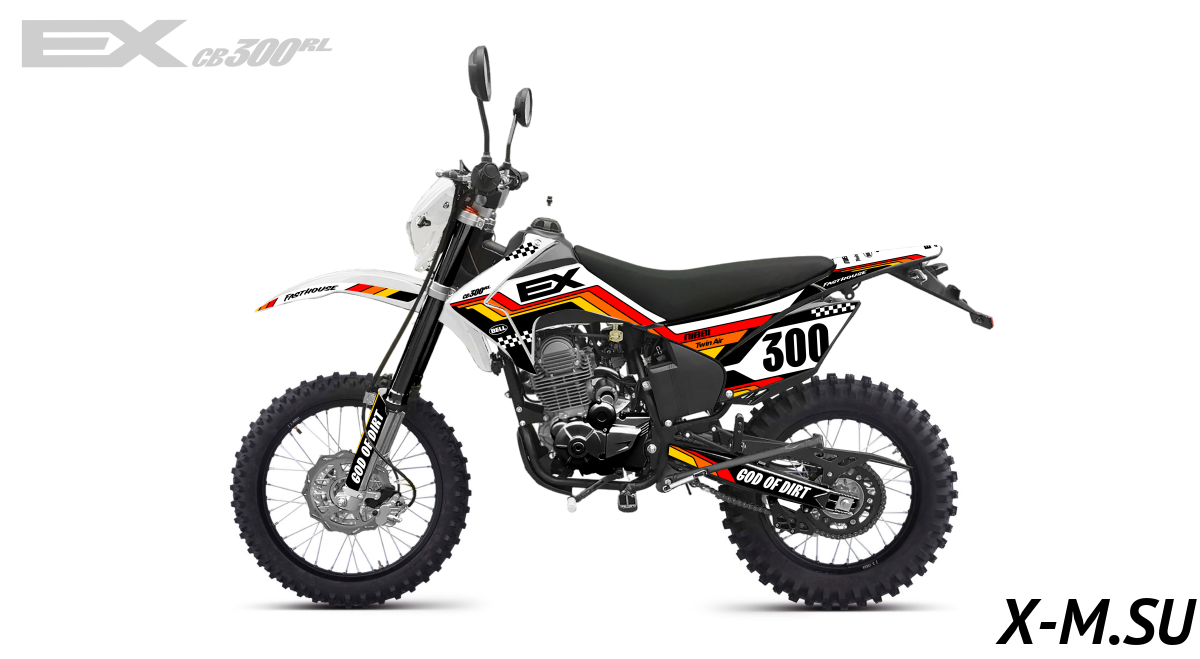 Кроссовый мотоцикл (эндуро) EX-MOTO CB300RL Кроссовый мотоцикл (эндуро) EX-MOTO CB300RL