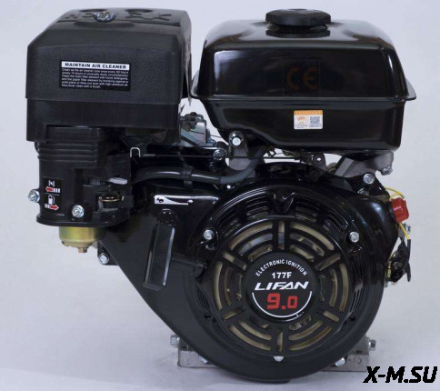 Двигатель Lifan 177F D25, 7А (крышка картера F-R)